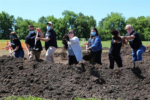 Groundbreaking with McBride community 